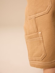 Red/ Tan Brown Sweatshirt and Carpenter Shorts Set (3mths-7yrs) - Image 5 of 10
