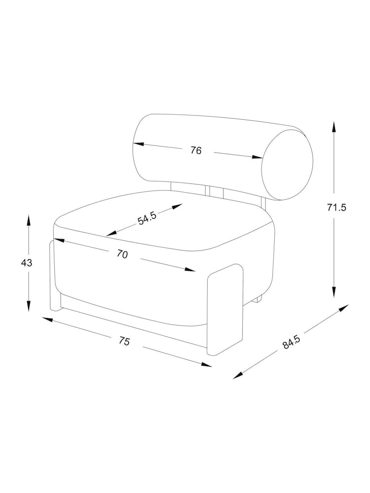 Buy Cosy Boucle Ivory Natural Nellie Accent Chair from the Next UK