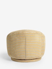 Mini Stripe Geo Ochre Yellow Hague Swivel Accent Chair - Image 8 of 10