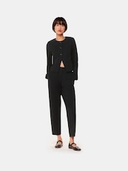Whistles Black Ponte Anne Button Jacket - Image 2 of 6