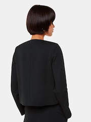 Whistles Black Ponte Anne Button Jacket - Image 3 of 6