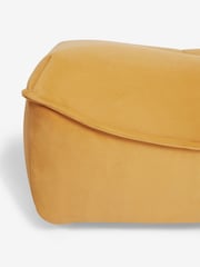 Soft Velvet Ochre Yellow Lucca Footstool - Image 7 of 7