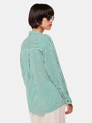 Whistles Green Seaside Stripe Shirt - Image 2 of 5