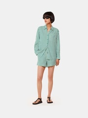 Whistles Green Seaside Stripe Shirt - Image 3 of 5