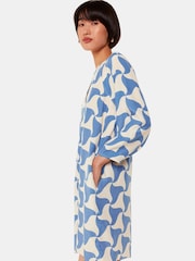 Whistles Blue Spun Triangle Dress - Image 3 of 6