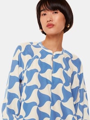 Whistles Blue Spun Triangle Dress - Image 4 of 6