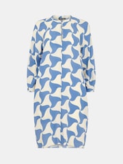 Whistles Blue Spun Triangle Dress - Image 6 of 6