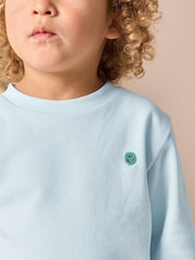 Light Blue Jersey Sweatshirt and Shorts Set (3mths-7yrs) - Image 4 of 8