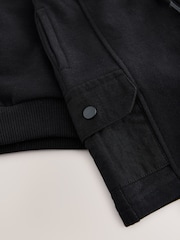Black Utility 100% Cotton Hoodie and Shorts Set (3mths-7yrs) - Image 6 of 6