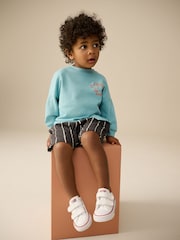 Blue/Black Sweatshirt and Shorts Set (3mths-7yrs) - Image 3 of 5