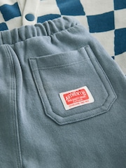 Navy 100% Cotton Jersey Cardigan and Carpenter Short Set (3mths-7yrs) - Image 5 of 5