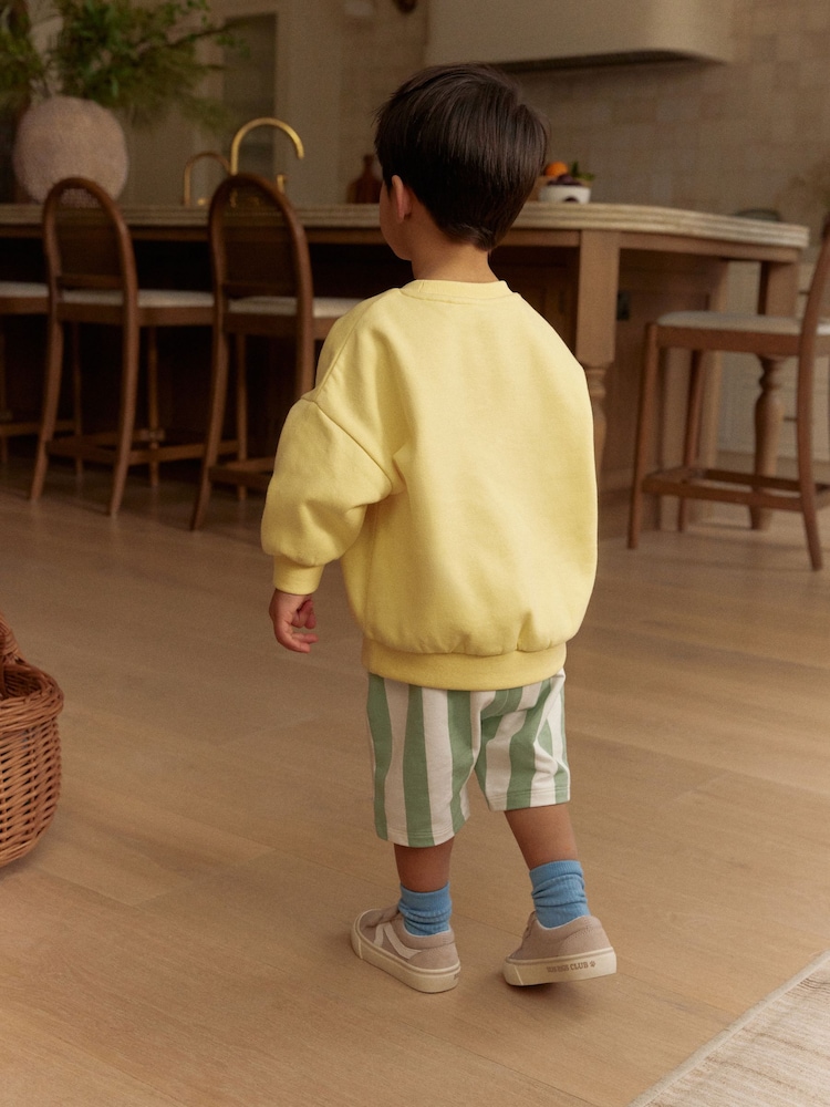 Yellow Sweatshirt and Shorts Set (3mths-8yrs) - Image 3 of 9