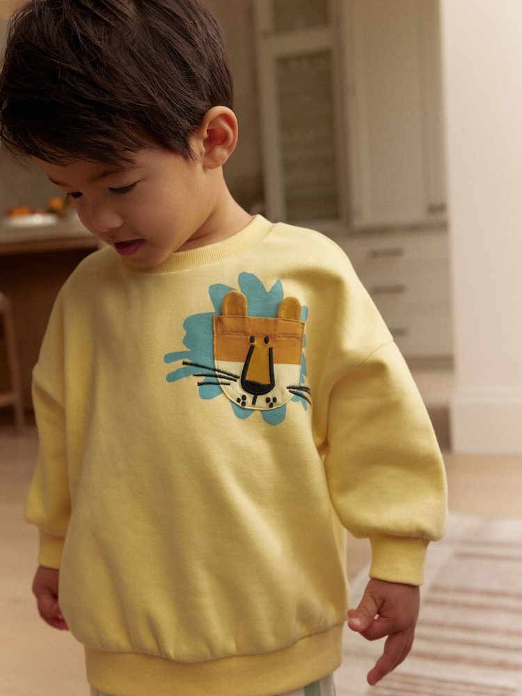 Yellow Sweatshirt and Shorts Set (3mths-8yrs) - Image 4 of 9