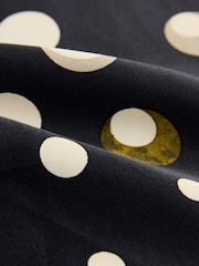 Black Spot Wide Leg Satin Trousers - Image 7 of 8