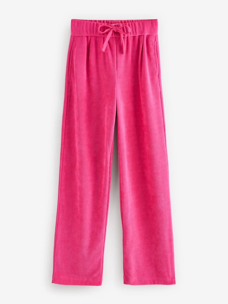Rose vif - Pantalons en velours côtelé à enfiler - Image 5 of 8