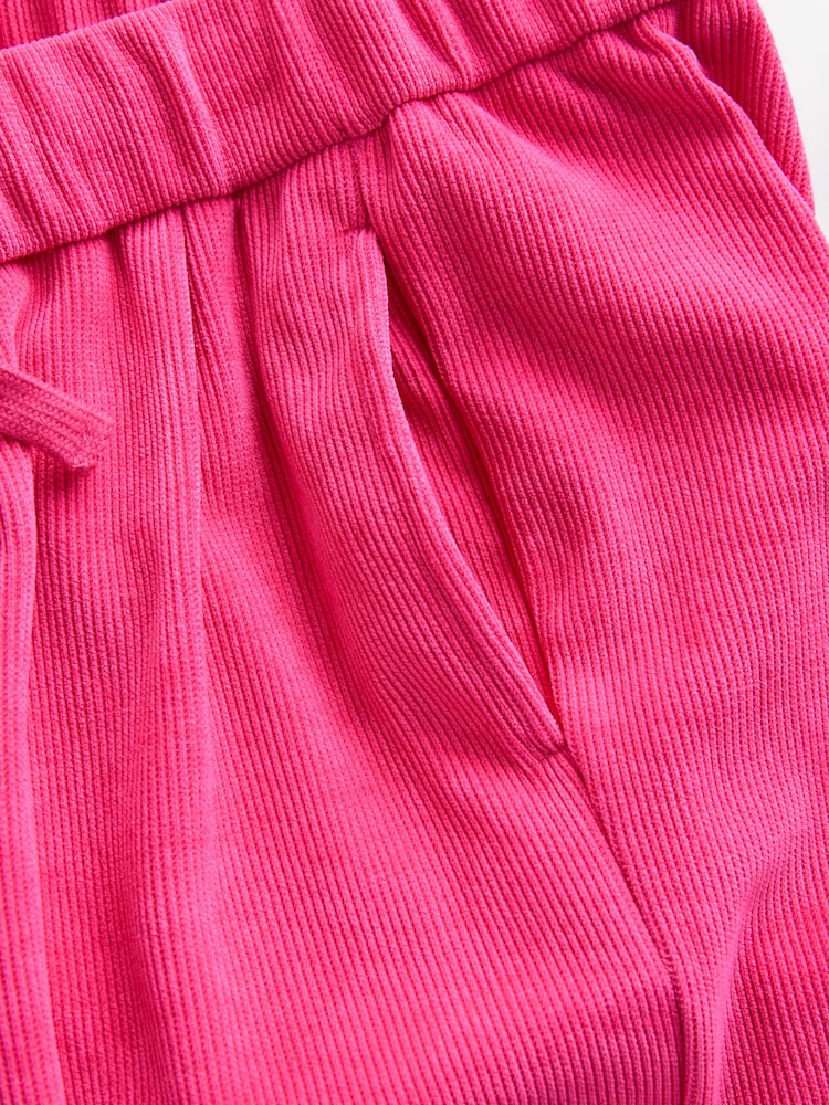 Rose vif - Pantalons en velours côtelé à enfiler - Image 7 of 8