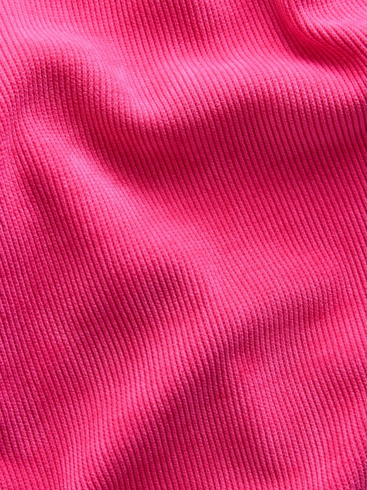 Bright Pink Pull On Wide Leg Corduroy Trousers - Image 8 of 8
