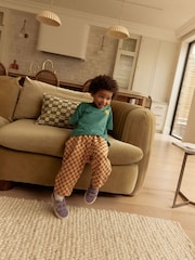 Rust Brown 100% Cotton Patterned Jersey Joggers (3mths-7yrs) - Image 2 of 7