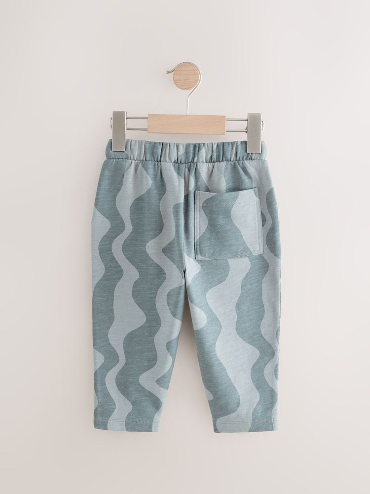 Gris ondulé - 100% Cotton À motifs Jersey Survêtement (3mths-7yrs) - Image 5 of 7