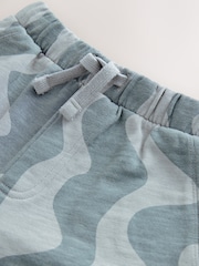 Grey Wavy 100% Cotton Patterned Jersey Joggers (3mths-7yrs) - Image 6 of 7