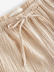 Neutral Wide Leg Textured Co-ord Trousers with Linen - Image 6 of 7