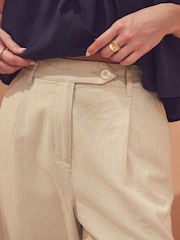 Nature - Pantalon Stay Smart Barrel Leg en lin riche - Image 5 of 8