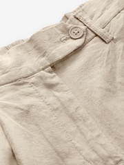 Nature - Pantalon Stay Smart Barrel Leg en lin riche - Image 7 of 8