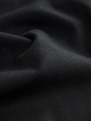 Black Stay Smart Barrel Leg Linen Rich Trousers - Image 8 of 8