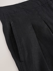 Black N. Premium Smart 100% Linen Trousers - Image 8 of 8