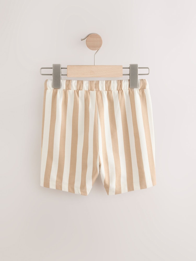 Stone and White Patterned Singles Shorts (3mths-7yrs) - Image 2 of 4
