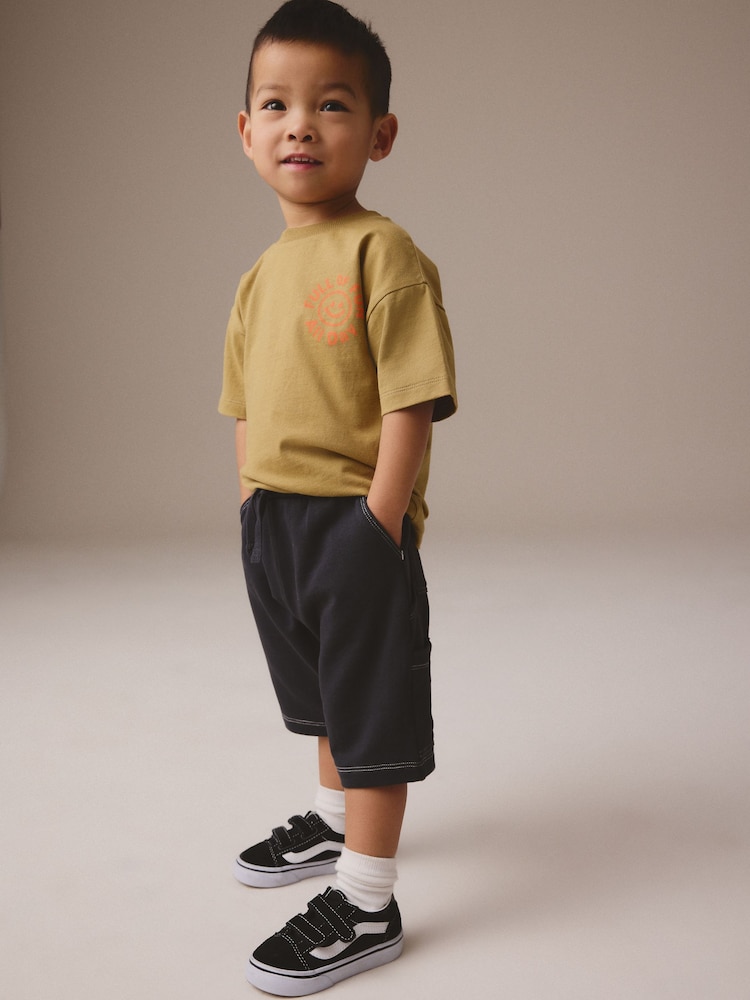 Темно-серый - Jersey Carpenter 100% Cotton Shorts (3mths-7yrs) - Изображение 2 из 8