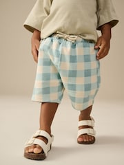 Mineral Blue Patterned Singles Shorts (3mths-7yrs) - Image 1 of 3