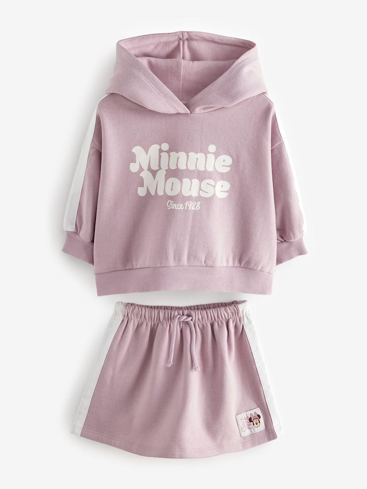 Purple Minnie Mouse Long Sleeves Skirt Set (3mths-7yrs) - Image 1 of 4