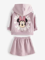 Purple Minnie Mouse Long Sleeves Skirt Set (3mths-7yrs) - Image 2 of 4