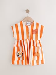 Minnie Mouse Orange Stripe Short Sleeve Jersey Dress (3mths-7yrs) - Image 5 of 10