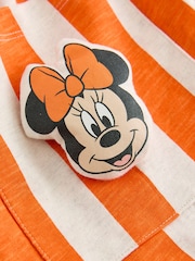 Minnie Mouse Orange Stripe Short Sleeve Jersey Dress (3mths-7yrs) - Image 8 of 10