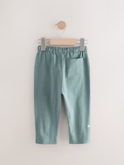 Blue/Rust Brown/Ecru Stripe 100% Cotton Lightweight Jersey Joggers (3mths-7yrs) - Image 5 of 7