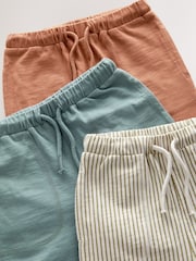 Blue/Rust Brown/Ecru Stripe 100% Cotton Lightweight Jersey Joggers (3mths-7yrs) - Image 6 of 7