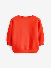Red Embroidered Crew Neck Sweatshirt (3mths-7yrs) - Image 2 of 3