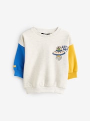 Grey Crew Neck Sweatshirt (3mths-7yrs) - Image 1 of 4