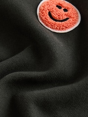 Charcoal Grey Embroidered Crew Neck Sweatshirt (3mths-7yrs) - Image 6 of 7