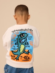 White Crew Neck Sweatshirt (3mths-7yrs) - Image 1 of 7