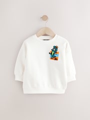 White Crew Neck Sweatshirt (3mths-7yrs) - Image 4 of 7