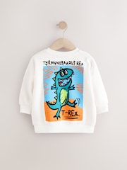 White Crew Neck Sweatshirt (3mths-7yrs) - Image 5 of 7