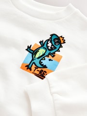 White Crew Neck Sweatshirt (3mths-7yrs) - Image 6 of 7