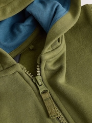 Green Dino Character Zip Through Hoodie (3mths-7yrs) - Image 5 of 5