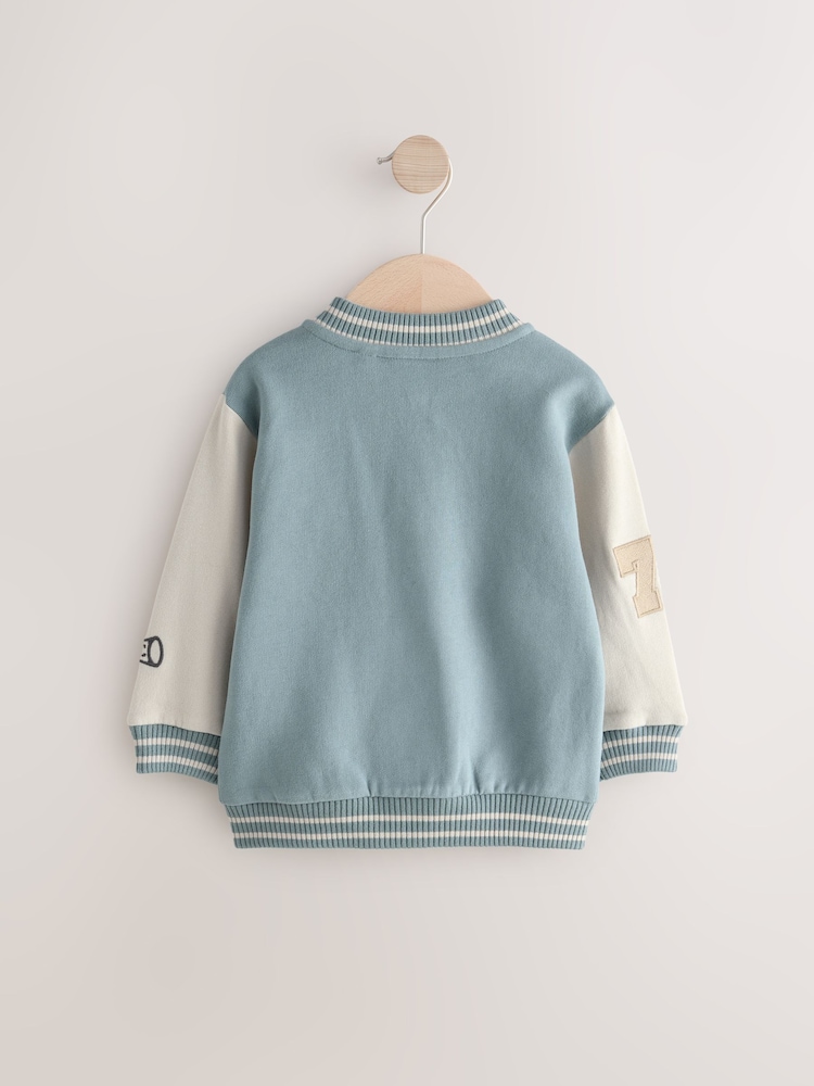 Blue Letterman Jacket (3mths-7yrs) - Image 2 of 4