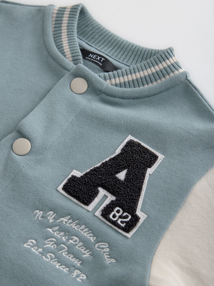 Blue Letterman Jacket (3mths-7yrs) - Image 3 of 4