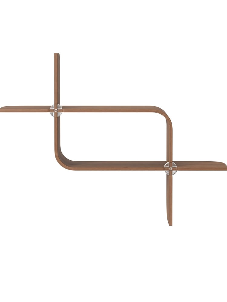 Umbra Light Walnut Montage Shelf - Image 5 of 5 Umbra Light Walnut Montage Shelf - Image 5 of 5
