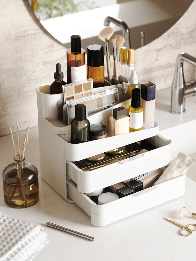 Umbra White/Grey Glam Large Organizer - Image 1 of 4